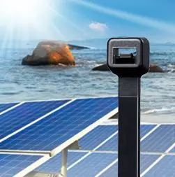 Abraçadeira de Nylon 12 (Abraçadeira para Cabos Solares / Fotovoltaicos) com Excelente Resistência a Danos por Sal e Resistência Química - Abraçadeira de Nylon 12 (Solar / Fotovoltaica)